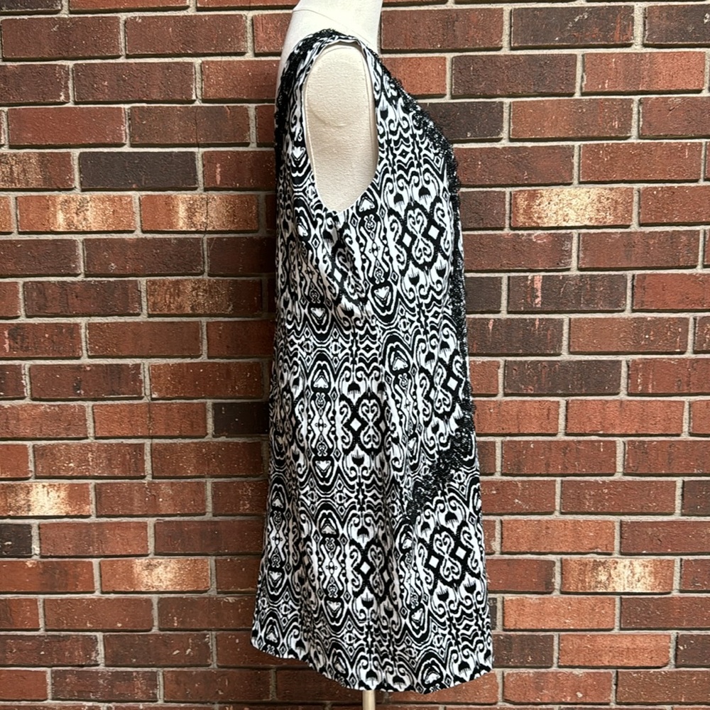 Jade‎ Melody Tam Abstract Print Black and White Dress Size XL - Picture 6 of 12